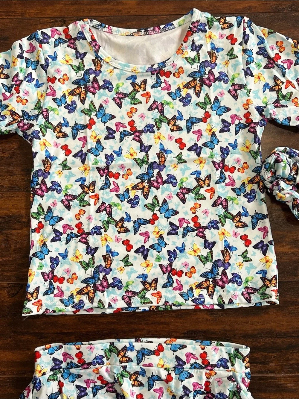 NEW Butterfly 3-Piece Skirt & Top Set Handmade 12T - Picture 4 of 12